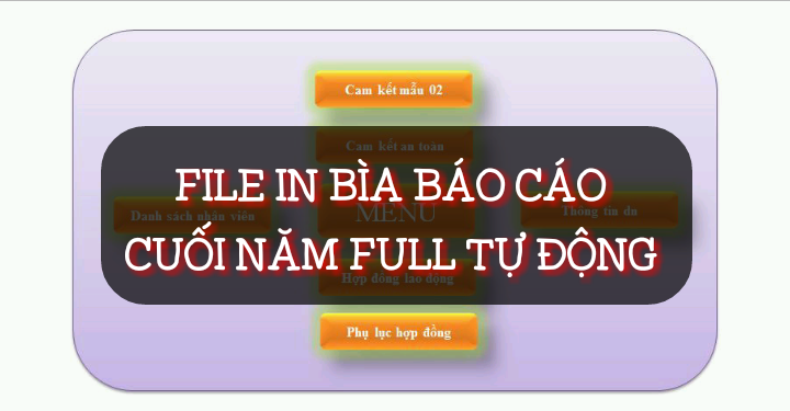 Tặng File excel Full Mẫu Bìa sổ sách BCTC tự động - Thiên Lý